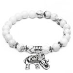 1PCS Fashion natural beads with elephant pendant vintage women bracelet design