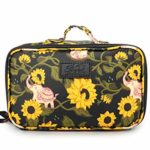 Fanloli Waterproof Carry on Blush & Brush Travel Cosmetic Bag Elephant in Sunflower