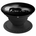 Elephants in the mist shadows night cool – PopSockets Grip and Stand for Phones and Tablets