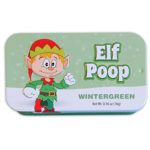 Funny Christmas Mints – Elf Poop – Wintergreen Flavored Mints – White Elephant Gift