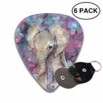Colby Keats Guitar Picks Plectrums Elephant Style Classic Electric Celluloid Acoustic for Bass Mandolin Ukulele 6 Pack 3 Sizes .71mm