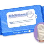 Shittens Disposable Mitten-shaped Moist Wipes, 20 Count