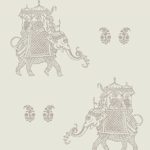 A-Street Prints 1014-001840 Ophelia Elephant Wallpaper, Grey