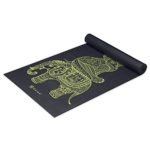 Gaiam Yoga Mat Premium Print Extra Thick Non Slip Exercise & Fitness Mat for All Types of Yoga, Pilates & Floor Exercises, Tribal Wisdom Elephant, 5/6mm