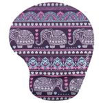 Lizimandu Non Slip Mouse Pad Wrist Rest For Office, Computer, Laptop & Mac – Durable & Comfortable & Lightweight For Easy Typing & Pain Relief-Ergonomic Support(Elephant Purple)