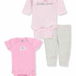 Gerber Baby Girls’ 3-Piece Onesies Bodysuits and Pant Set