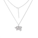 Clearance ! Yang-Yi 2018 Fashion Jewelry Womens Girls Rhinestones Elephant Charm Metal Stick Bar Tassel Alloy Necklace (1PC, Silver)