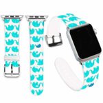Elephants Bands Compatible for iWatch 42mm 44mm,Jolook Soft Leather Sport Style Replacement Band Strap Compatible with Apple Watch 44mm Series 4/Series 3/Series 2/Series 1 42mm – Little Elephants