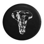 Distressed – Spare Tire Cover African Elephant 30 Inch