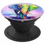 Colorful Elephant Painting Pop Expanding Phone Holder Socket – PopSockets Grip and Stand for Phones and Tablets