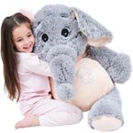 IKASA 39″ Giant Elephant Stuffed Animal Plush Toys Gifts for Kids Girlfriend