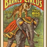 Pixiluv 2019 Wall Calendar [12 pages 8″x11″] Vintage Circus Elephant Tiger Lion Poster