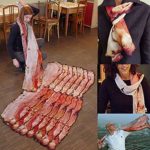 ?Euone Clearance?, Funny Bacon Scarf Gigantic Piece of Bacon Silk Scarf Delicious Draped Accessory