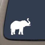 NI503 Elephant Decal Sticker | 5.5-Inches | Premium Quality White Vinyl Decal Sticker