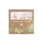 Angel Dear Pair and a Spare 3 Piece Blanket Set, Pink Elephant