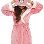 Just Love Critter Robe Sherpa Trim Velour Robes for Women