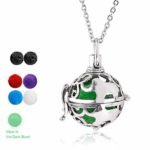 RoyAroma Essential Oil Diffuser Necklace Aromatherapy Pendant Perfume Jewelry Elephant Cage with Stainless Steel Chain