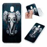 Galaxy J3 Case, J3 Case, Painted Anti-Fall Series Slim Fit Cover Full Body Protective Soft Flexible TPU Bumper for Samsung Galaxy J3 2018 – Elephant
