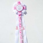 Elephant Baby Shower Party Corsage Safari Girl Mommy To Be Chevron Theme Baby Shower (Pink, White)