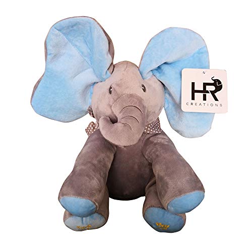 HR Creations Baby Animated Flappy Ear The Singing Elephant Plush Toy for Boy and Girl