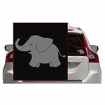 5″ Baby Elephant Car Truck Window Bumper Vinyl Transfer Sticker Decal (Gray)