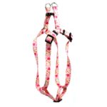 Yellow Dog Design Pink Elephants Step-in Dog Harness, Medium-3/4 Wide and fits Chest of 15 to 25″