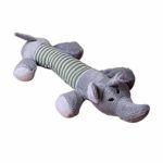 Pet Puppy Dog Chew Squeaker Squeaky Plush Sound Pig Elephant Duck Ball Toy Chew Squeaky Toy Gifts Cat Toys Interactive Cat Dog Squeaky Cute Toys Small Medium Dog Rabbit Puppy Pet Cat Supplies (Blue)