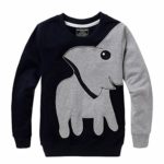DRAGON VINES Toddler Elephant Shirts, Elephant Nose Long Sleeve T Shirt Pajamas Sweatshirts, Kids Birthday Gift