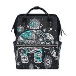 FENNEN Travel Backpack School Laptop Backpack Polka Dot Animal Elephant Large Capacity Shoulder Diaper Bag for Womens Mens