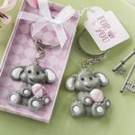 36 Adorable Baby Elephant with Pink Design Key Chains