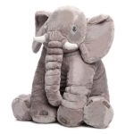 MorisMos Elephant Stuffed Animal Toy Plush Gifts Toy for Kids Gift 24 inch (60x45x25cm) (Gray)