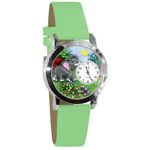 Whimsical Watches Women’s S0150013 Elephant Light Green Leather Watch