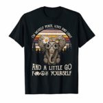 Hippie Elephant I’m Mostly Peace Love Light Little Go Shirt