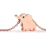 Lazycat 18k Plated Elephant Pendant Necklace in Stainless Steel Lucky Elephant of Jewelry