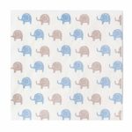 Crisky Baby Shower Napkins | Decorative baby blue and Grey Baby Elephant Paper Napkins kids Birthday Gender Reveal Party Decorations Dessert Beverage Buffet Supplies for Baby Boy 100 Count