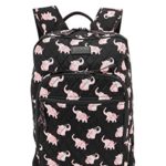 Fanloli Quilted Cotton College Student Campus Children Travel Backpack in Happy Elephant