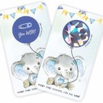 30 Baby Shower Scratch Off Games, Blue Elephant Lottery Ticket Raffle Card Game, Party Activities, Decorations, and Supplies- Its a Boy
