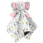 Zooawa Baby Security Blanket, Soft Stuffed Animal Elephant Plush Security Blanket Soothing Toy for Baby Toddles Kids, Elephant