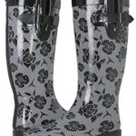 Capelli New York Ladies Shiny Tall Rubber Rain Boots