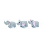 ZippyPaws ZP828 Miniz Elephants Squeak Toy