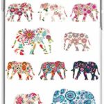 Case for Phone XR & MUQR Gel Silicone Slim Drop Proof Protection Cover Compatible with iPhone XR/10R 6.1 Inches 2018 & Wonderful Elephant Flower Animal Design