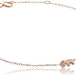 Syd by SE Elephant Bracelet with Bezel Set and Burnished Diamond