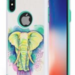 iPhone XS Max Elephant Case, ANLI Drop Protection Hybrid Dual Layer Armor Protective Case Cover Compatible with Apple iPhone XS Max 6.5 inch 2018 Released for Girls, Boys, Men, Women