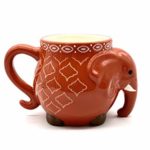 Elephant Colorful Coffee Tea Cup Mug 17.5oz (Orange (one piece))