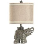 Better Homes and Gardens Elephant Table Lamp, Gray