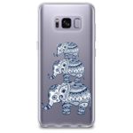 CasesByLorraine Samsung S8 Case, [Full Coverage Screen Protector Included-NOT Glass] Aztec Elephant Clear Transparent Case Tribal Flexible TPU Soft Gel Protective Cover for Samsung Galaxy S8 (A05)