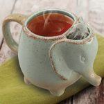 Ceramic Elephant Tea Mug (Mint green) – Makes a Great Gift