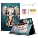 LittleMax iPad Mini Case [Cards Holder] Ultra Slim Lightweight Thin PU Leather Stand Flip Case Cover with Auto Sleep/Wake for iPad Mini 1/2/3/4-7.9 Inch -# Elephant