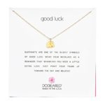 Dogeared Reminder “Good Luck” Elephant Pendant Necklace, 16″