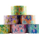 6 Roll Variety Pack of Decorative Duct Style Tape, Elephant Tape, Each Roll 1.88 Inch x 5 Yards, Ideal for Scrapbooking – Decorating – Signage (6-Pack, Elephants)